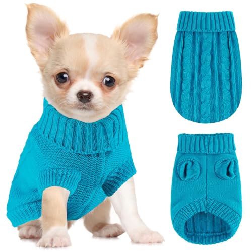 Pullover für kleine Hunde, Chihuahua, Yorkie, Teetasse, Dackel, Hundepullover für kleine Hunde, Mädchen, Herren, Herbst, Winter, Welpen, Katzen, Größe S Pullover für kleine Hunde, Chihuahua, Yorkie, Teetasse, Dackel, Hundepullover für kleine Hunde, Mädchen, Herren, Herbst, Winter, Welpen, Katzen, Größe S von Vixpyzz