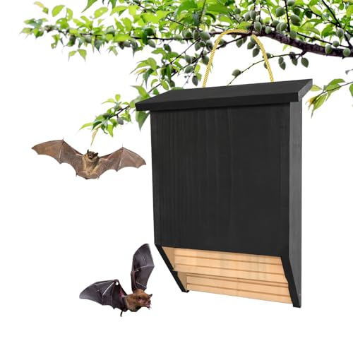 Vjeybv Künstliches -Set für Outdoor-Schläger | Handgefertigtes Mehrkammer-Design Fledermaushaus – stabile, geräumige Fledermausbox, Unterschlupf-Set für Außenbereich, Hof, Garten von Vjeybv