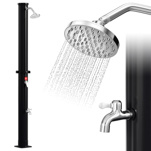 Vkechh 20L Solardusche | Einstellbar Regenduschkopf | Wasserhahn | Max. 60℃ | Ohne Stromanschluss | Schwarz Vkechh 20L Solardusche | Einstellbar Regenduschkopf | Wasserhahn | Max. 60℃ | Ohne Stromanschluss | Schwarz von Vkechh