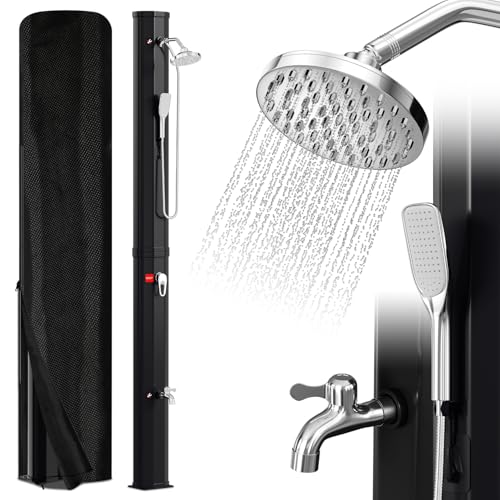 Vkechh 40L Solardusche | Einstellbar Regenduschkopf | Wasserhahn | handbrause | Max. 60℃ | Ohne Stromanschluss | Mit Schutzhaube-Ablassschraube | Schwarz Vkechh 40L Solardusche | Einstellbar Regenduschkopf | Wasserhahn | handbrause | Max. 60℃ | Ohne Stromanschluss | Mit Schutzhaube-Ablassschraube | Schwarz von Vkechh