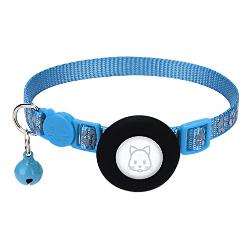 Vklopdsh Halsband, für Anhängerhalsband mit Sicherheitsschnalle und reflektierendem Halsband in 3/8 Zoll Breite blau von Vklopdsh