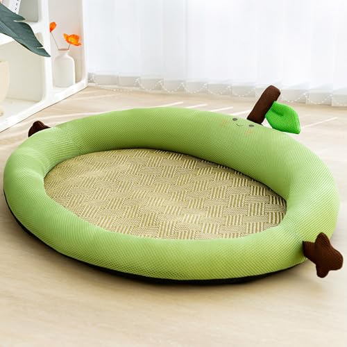 Vllcsla Hundebett Großes Waschbares Rundes Sommer Hundekühlbett, Kratzbares und Verschleißfestes Kühlendes Haustierbett für Sommer, Grün/Blau, S/M/L/XL Vllcsla Hundebett Großes Waschbares Rundes Sommer Hundekühlbett, Kratzbares und Verschleißfestes Kühlendes Haustierbett für Sommer, Grün/Blau, S/M/L/XL von Vllcsla