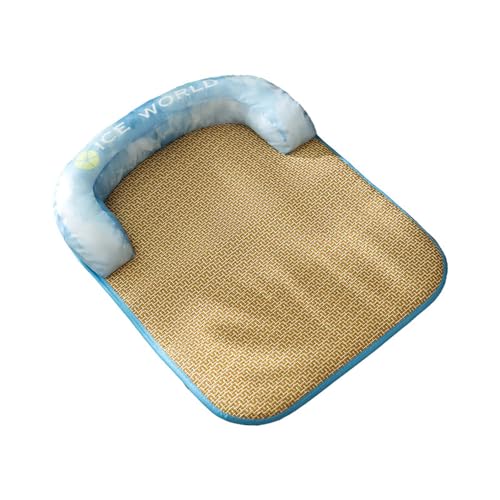 Vllcsla Hundebett Medium Waschbar mit Rattanmatten, Coole Hundebettmatte mit Erhöhtem Kissen für Sumer, M bis 2XL, 4 Größen rutschfeste Weiche Hundecouch Vllcsla Hundebett Medium Waschbar mit Rattanmatten, Coole Hundebettmatte mit Erhöhtem Kissen für Sumer, M bis 2XL, 4 Größen rutschfeste Weiche Hundecouch von Vllcsla