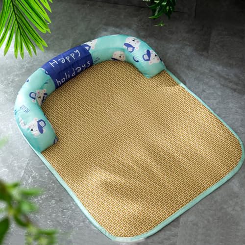 Vllcsla Hundebett Medium Waschbar mit Rattanmatten, Coole Hundebettmatte mit Erhöhtem Kissen für Sumer, M bis 2XL, 4 Größen rutschfeste Weiche Hundecouch Vllcsla Hundebett Medium Waschbar mit Rattanmatten, Coole Hundebettmatte mit Erhöhtem Kissen für Sumer, M bis 2XL, 4 Größen rutschfeste Weiche Hundecouch von Vllcsla