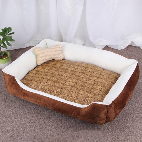Vllcsla Hundebett Medium Waschbare Kühlung für Sumer, S bis L 3 Größen Waschbare Hundecouch mit Abnehmbarer Matte, rutschfeste Weiche Hundekissen 3 Stück/Set Vllcsla Hundebett Medium Waschbare Kühlung für Sumer, S bis L 3 Größen Waschbare Hundecouch mit Abnehmbarer Matte, rutschfeste Weiche Hundekissen 3 Stück/Set von Vllcsla