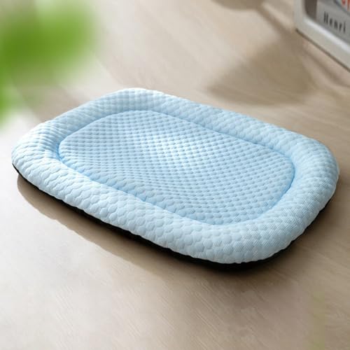 Vllcsla Hundebett Medium Waschbares Haustierbett mit Kühlfläche, Rechteckiges Sommer Hundekissen Hundekühlbett mit Rutschfestem Boden für Welpen Vllcsla Hundebett Medium Waschbares Haustierbett mit Kühlfläche, Rechteckiges Sommer Hundekissen Hundekühlbett mit Rutschfestem Boden für Welpen von Vllcsla