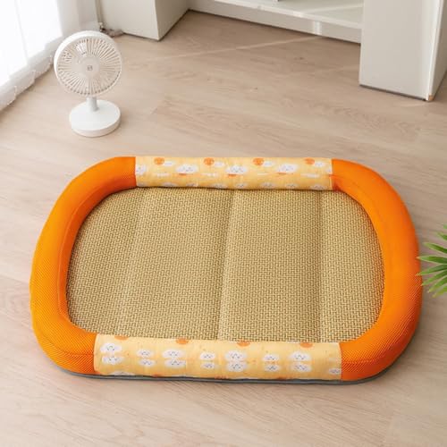 Vllcsla Hundebett Waschbar S/M/L/XL Ovales Hundecouch mit Kühlmatte in 4 Größen, Sommer Hundekühlbett, Rutschfestes und Kaufestes Hundekissen Vllcsla Hundebett Waschbar S/M/L/XL Ovales Hundecouch mit Kühlmatte in 4 Größen, Sommer Hundekühlbett, Rutschfestes und Kaufestes Hundekissen von Vllcsla