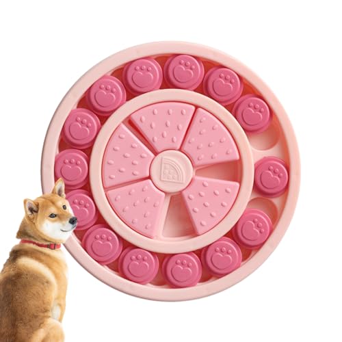 Langsames Futterspielzeug für Hunde, Puzzle-Leckerli-Spielzeug für Hunde, Puzzle Anti-Choking Slow Feeder, Futterspielzeug in Lebensmittelqualität zur Verlangsamung des Essens, tragbares Vllold von Vllold