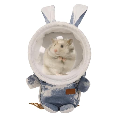 Tragetasche für kleine Tiere, tragbare Hamster-Tragetasche – Kleintier-Reiserucksack mit Seitenschlitz-Design Vllold von Vllold