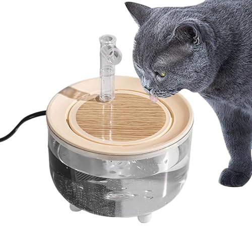 Vllold Automatischer Wassernapf für Katzen,Katzenwasserspender - Hundetränkespender Katzentränke,Geräuschfreier Wassernapf fürs Auto, Wasserspender für Hunde, Trinkbrunnen für Haustiere, automatische von Vllold