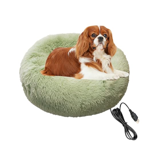 Vllold Beheiztes Haustierbett – Haustier-Wärmebett, Heizkissen, waschbares Zubehör für kleine Hunde, Welpen, Kätzchen, Tiere, schlafen, beruhigend, Winter, Urlaub, Weihnachten von Vllold