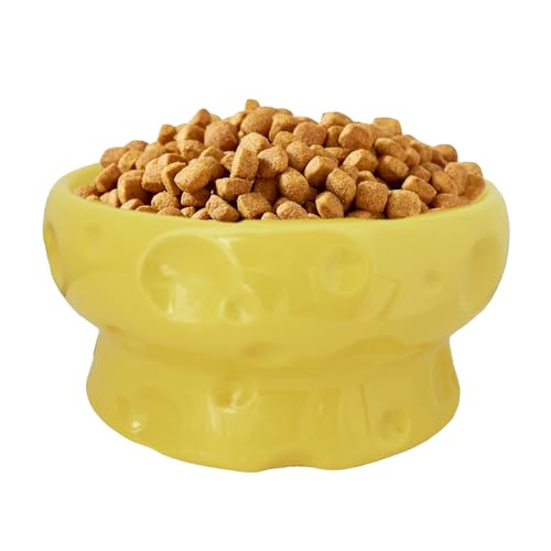 Vllold Futternapf für Katzen, Käseform, rutschfest, erhöht, Keramik, Haustierzubehör für Kätzchen, Zuhause, Flüssigkeitszufuhr, Haustier, trockene und Küche Vllold Futternapf für Katzen, Käseform, rutschfest, erhöht, Keramik, Haustierzubehör für Kätzchen, Zuhause, Flüssigkeitszufuhr, Haustier, trockene und Küche von Vllold