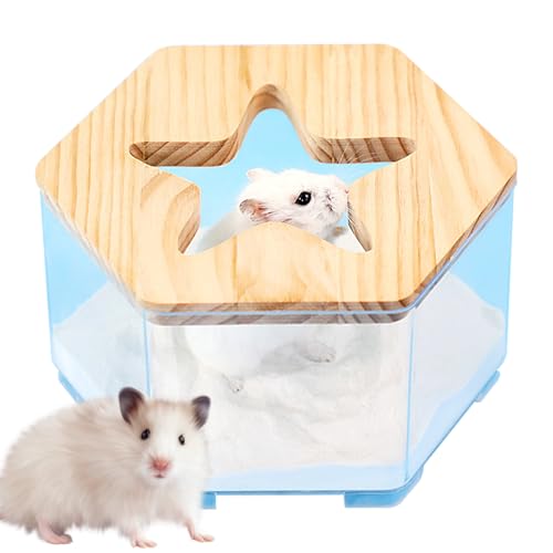Vllold Hamster-Sand-Badebox, transparente Zwerghamster-Badewanne, multifunktionales Rennmauszubehör, Kleintierbadezimmer für den täglichen Gebrauch, Roadtrip Vllold Hamster-Sand-Badebox, transparente Zwerghamster-Badewanne, multifunktionales Rennmauszubehör, Kleintierbadezimmer für den täglichen Gebrauch, Roadtrip von Vllold