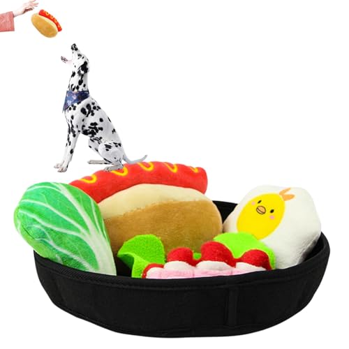 Vllold Hund Plüschtier - Futter Hundespielzeug Realistische Plüsch Hunde Kauspielzeug | Bissfestes Hamburgerspielzeug Interaktives Spielzeug für Indoor Outdoor Vllold Hund Plüschtier - Futter Hundespielzeug Realistische Plüsch Hunde Kauspielzeug | Bissfestes Hamburgerspielzeug Interaktives Spielzeug für Indoor Outdoor von Vllold