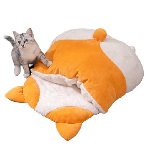 Vllold Hundebett mit Bezugshöhle – Katzensack – Hunde-Form Haus mit wärmendem, bequemem Plüsch, rutschfest, Ganzjahresgelenk, Unterstützung für Welpen, Kätzchen, zum Schlafen, Ausruhen und Entspannen Vllold Hundebett mit Bezugshöhle – Katzensack – Hunde-Form Haus mit wärmendem, bequemem Plüsch, rutschfest, Ganzjahresgelenk, Unterstützung für Welpen, Kätzchen, zum Schlafen, Ausruhen und Entspannen von Vllold