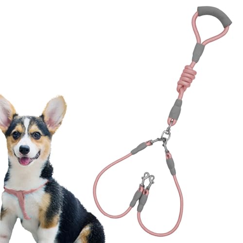 Vllold Hundespaziergänge, robustes Zugseil, Hundeleine mit zwei Zugseilen, für Spaziergänge, Jagd, Camping, für mittelgroße und große Hunde Vllold Hundespaziergänge, robustes Zugseil, Hundeleine mit zwei Zugseilen, für Spaziergänge, Jagd, Camping, für mittelgroße und große Hunde von Vllold