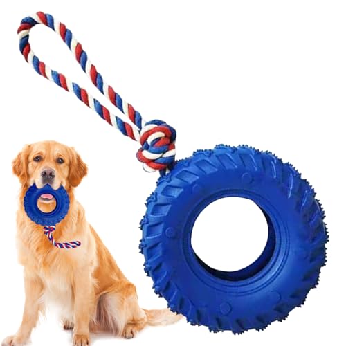 Vllold Hundespielzeug für aggressive Kauer, Kauspielzeug für Zähne, reifenförmig, beruhigender Begleiter, Tier, Spaß für Wohnzimmer, Reisen, Hof, Pool, , Hinterhof von Vllold