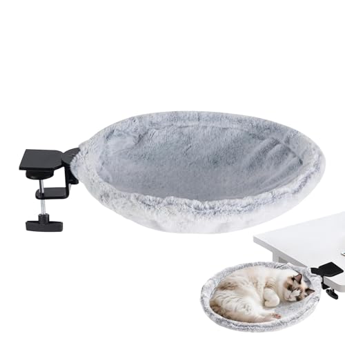Vllold Katzen-Schreibtisch-Bett, rutschfeste Kätzchen-Hängematte, unterstützt bis zu 22,7 kg, ergonomisches Katzen-Schreibtischbett zum Schlafen, Entspannen, Wohnzimmer, Schlafzimmer, Arbeitsplatz von Vllold