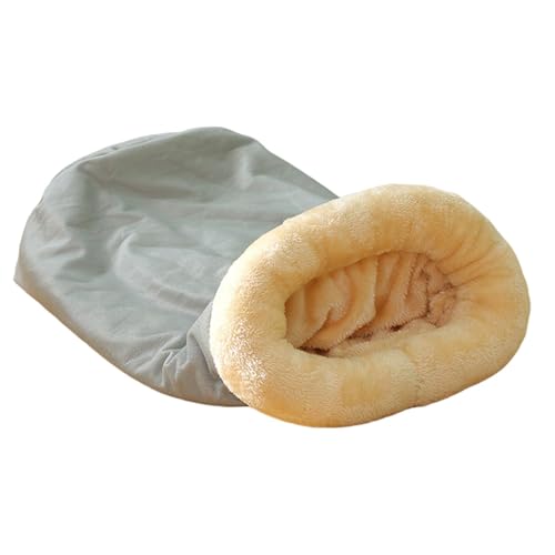 Vllold Katzenhöhlenbett - Halbgeschlossenes Kätzchenbett, warmer Haustierschlafsack, weiches Katzenhaus, Komfort-Tunnelbett für kleine Hunde, Zuhause, Outdoor-Campingausflüge Vllold Katzenhöhlenbett - Halbgeschlossenes Kätzchenbett, warmer Haustierschlafsack, weiches Katzenhaus, Komfort-Tunnelbett für kleine Hunde, Zuhause, Outdoor-Campingausflüge von Vllold