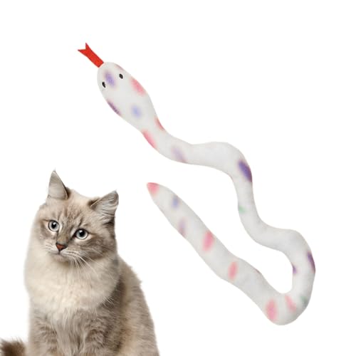 Vllold Katzenspielzeug mit Katzenminze, entzückende Schlangenform, Katzen-Kauspielzeug, Katzenbedarf, fördert Kätzchenübung, reduziert Langeweile von Vllold