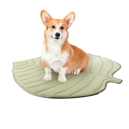 Vllold Kühlkissen für Hunde, Blätter-Design, atmungsaktiv, selbstkühlend, Hundematte für heißes Wetter, Hundehütte, Kiste, Boot, Reisen, Auto, Innenbereich, Terrasse Vllold Kühlkissen für Hunde, Blätter-Design, atmungsaktiv, selbstkühlend, Hundematte für heißes Wetter, Hundehütte, Kiste, Boot, Reisen, Auto, Innenbereich, Terrasse von Vllold