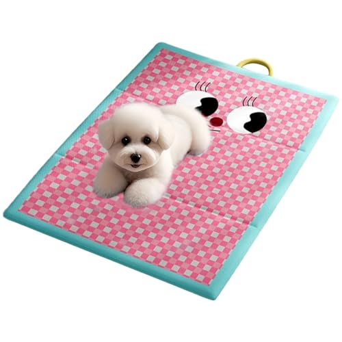 Vllold Kühlmatte für Hunde, wasserdicht, waschbar, kühlendes Hundebett, Katzenkissen für Schlafzimmer, Haus, Büro, Terrasse, Wohnzimmer Vllold Kühlmatte für Hunde, wasserdicht, waschbar, kühlendes Hundebett, Katzenkissen für Schlafzimmer, Haus, Büro, Terrasse, Wohnzimmer von Vllold