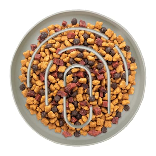 Vllold Langsamer Futternapf für Hunde und Katzen, Trockenfutter, langsamer Futterspender für Welpen, rutschfester Silikonnapf, gesunde Ernährung, Futterhalter für kleine Rassen, Tiere, drinnen und Vllold Langsamer Futternapf für Hunde und Katzen, Trockenfutter, langsamer Futterspender für Welpen, rutschfester Silikonnapf, gesunde Ernährung, Futterhalter für kleine Rassen, Tiere, drinnen und von Vllold