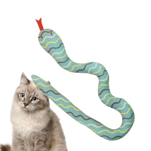 Vllold Schlangen-Katzenminze-Spielzeug, bezaubernde Schlangenform, stimulierendes Spielzeug, Katzenspielzeug für Indoor-Kätzchen-Übungen, reduziert Langeweile von Vllold