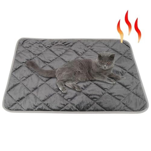 Vllold Wärmekissen für Katzen, selbstwärmend, bequem, weich, Wärmematte, rutschfeste Thermomatte, Decke für Auto und Hund von Vllold