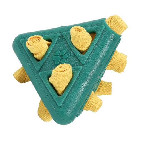 Vllold Zahnspielzeug für Hunde, Pyramidenform, Futterspender für Hunde, bissfest, für Welpen, Leckerli-Puzzle-Spielzeug für kleine, mittelgroße und große Welpen Vllold Zahnspielzeug für Hunde, Pyramidenform, Futterspender für Hunde, bissfest, für Welpen, Leckerli-Puzzle-Spielzeug für kleine, mittelgroße und große Welpen von Vllold