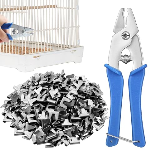 Drahtkäfigschnallen-Clips, Zange, Haustierkäfig-Installationswerkzeug, Hasenkäfig-Clips, Drahtkäfig-Befestigungsclips, Schnallenzange für Geflügel, Hamster und Vogelbox Drahtkäfigschnallen-Clips, Zange, Haustierkäfig-Installationswerkzeug, Hasenkäfig-Clips, Drahtkäfig-Befestigungsclips, Schnallenzange für Geflügel, Hamster und Vogelbox von Vmiorzq