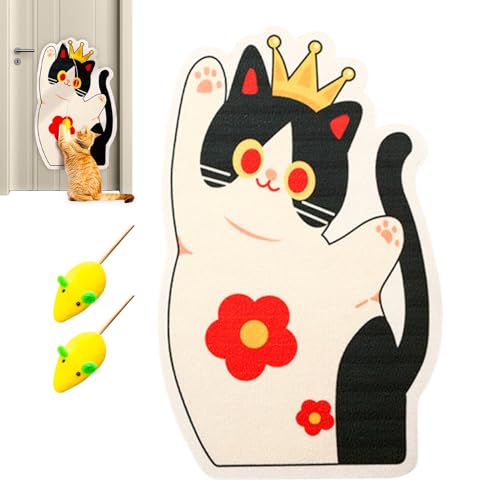 Vmiorzq Großes Kratzbrett Für Katzen - Selbstklebende Kratzmatte Mit Interaktiven Spielzeug | Möbelschutz Mit Spielzeug Für Boden Tür Sofa Kitten Vmiorzq Großes Kratzbrett Für Katzen - Selbstklebende Kratzmatte Mit Interaktiven Spielzeug | Möbelschutz Mit Spielzeug Für Boden Tür Sofa Kitten von Vmiorzq