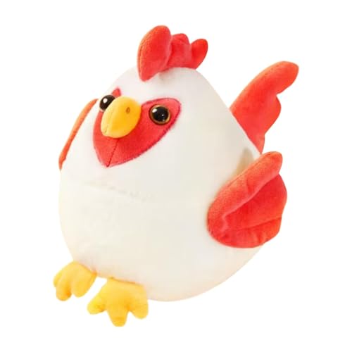 Vmiorzq Hunde-Hüpfball | Hüpfball Cartoon Huhn Plüschtiere mit Sound | Wiederaufladbares Bewegliches Spiel Quietscher Hundespielzeug für Welpen, kleine, mittelgroße Katzen von Vmiorzq