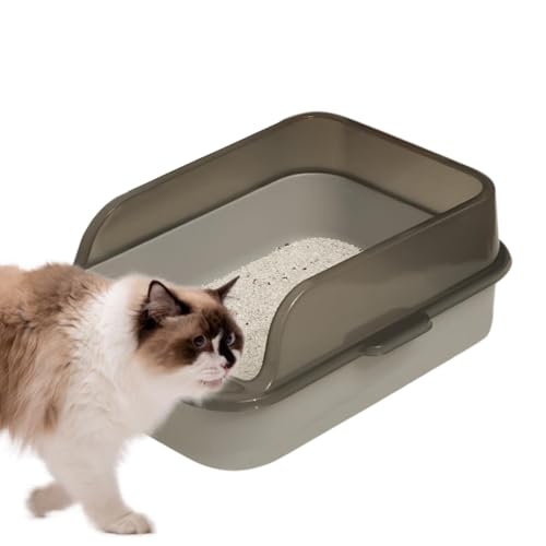 Vmiorzq Öffnen Sie die Katzentoilette, Katzenstreubox,Geruchskontrolle Hygienisch-Leck-Sicht-Katzenpfanne | Einfach zu reinigende Kätzchen -Toilette, Hochseitige Katzentoilette für den Hausgebrauch in Vmiorzq Öffnen Sie die Katzentoilette, Katzenstreubox,Geruchskontrolle Hygienisch-Leck-Sicht-Katzenpfanne | Einfach zu reinigende Kätzchen -Toilette, Hochseitige Katzentoilette für den Hausgebrauch in von Vmiorzq