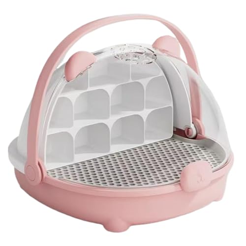 Vmiorzq Reptilienzüchtungsbehälter, Tier Habitat Cage,Tragbarer Fütterungsbox -Transportbehälter mit Griff - Carrier Habitat Cage beobachten das Haustierhaus für Outdoor & Frösche von Vmiorzq
