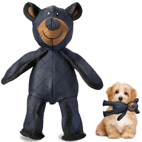 Vmxlso Hundespielzeug Kleine Hunde, Hundespielzeug Welpen Bär, hundespielzeug Quietschend mit Eingebauten Quietscher, Nylon Spielzeug für Hunde, Interaktives Dog Toy Bear für Welpe zum Spielen von Vmxlso