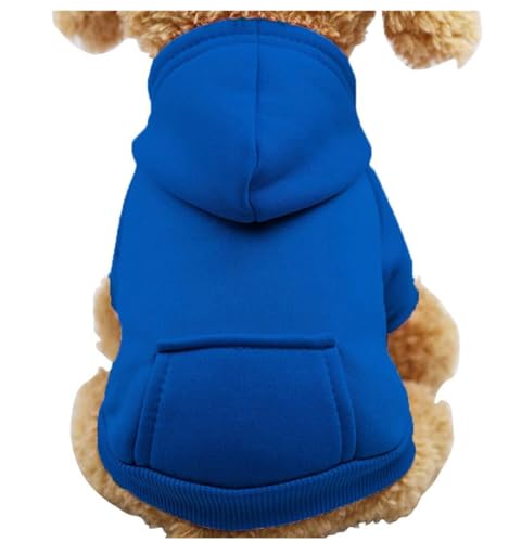 Kapuzen-Sweatshirt für Hunde und Katzen, Kleidung für Welpen, Mantel aus Baumwolle, Winterjacke für kleine mittelgroße Hunde von Vnnigmn
