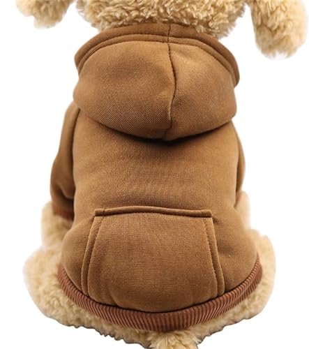 Kapuzen-Sweatshirt für Hunde und Katzen, Kleidung für Welpen, Mantel aus Baumwolle, Winterjacke für kleine mittelgroße Hunde von Vnnigmn