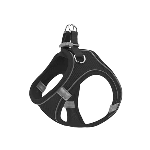 Hundegeschirr kleine Hunde, verstellbares Welpengeschirr, weiches Mesh bequem und atmungsaktiv, kein Ziehen, geeignet für kleine Hunde und mittelgroße Hunde, Spaziergang im Freien, Training (Schwarz, Hundegeschirr kleine Hunde, verstellbares Welpengeschirr, weiches Mesh bequem und atmungsaktiv, kein Ziehen, geeignet für kleine Hunde und mittelgroße Hunde, Spaziergang im Freien, Training (Schwarz, von Vnvnvnv