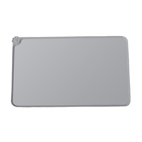 rutschfeste Katzen- und Hundefütterungsmatte, Silikonmaterial wasserdicht, geeignet für Fressnäpfe Wassernapfmatte, Haustier-Futtermatte, 48x 30 cm rutschfeste Katzen- und Hundefütterungsmatte, Silikonmaterial wasserdicht, geeignet für Fressnäpfe Wassernapfmatte, Haustier-Futtermatte, 48x 30 cm von Vnvnvnv