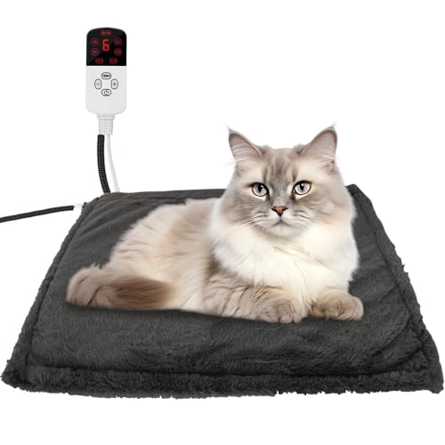 Voarge Elektrische Heizdecke für Hunde und Katzen, heizmatte Katze mit 9 Temperaturstufen, waschbare heizdecke für Katzen, weiche Wärmedecke für Neugeborene/kleine Katzen und Hunde, 45 x 45 cm Voarge Elektrische Heizdecke für Hunde und Katzen, heizmatte Katze mit 9 Temperaturstufen, waschbare heizdecke für Katzen, weiche Wärmedecke für Neugeborene/kleine Katzen und Hunde, 45 x 45 cm von Voarge
