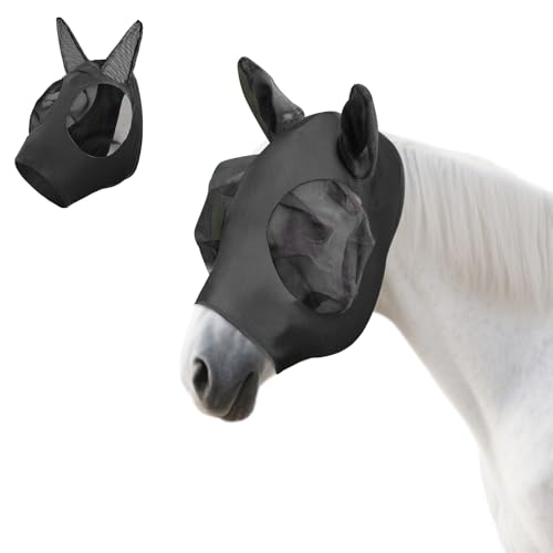 Voarge Horsefly Mask, Breathable Elastic Mesh Protection, Mosquito Repellent, Insect Repellent, Reusable, Schwarz von Voarge