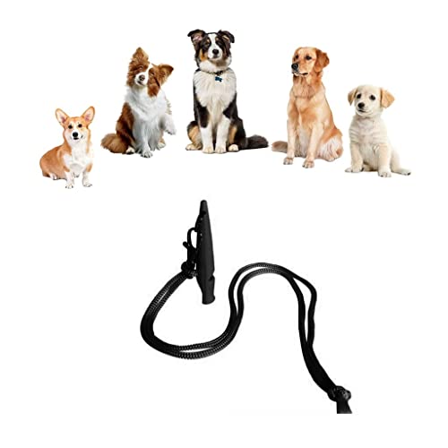 Voarge Hundepfeife mit Pfeifenband, Genormte Frequenz, Ideal Für Erziehungshilfen Hunde, Trainingspfeife Hunde Laut und Weitreichend Hundetraining (Schwarz) von Voarge