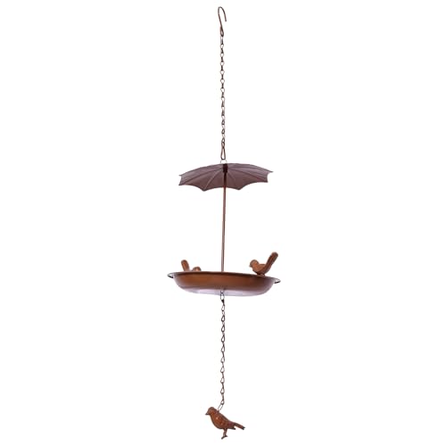 Vocdikficy Hängendes Vogelbad, Hängendes Vogelfutterhaus, Vogelbad Aus Metall für Den Außenbereich, Hängendes Tablett, Vogelbadtablett oder Vogeltränke von Vocdikficy