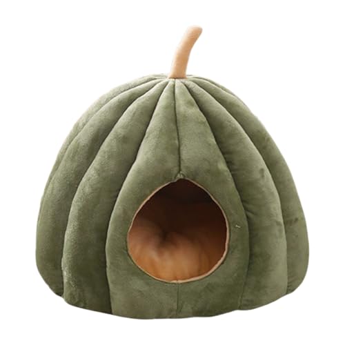 Vocdikficy Warmes Katzennest im Winter Kürbisförmiges Katzenbett Geschlossenes Bequemes Schlafhaus für Haustiere Bequemes Katzenbett Vocdikficy Warmes Katzennest im Winter Kürbisförmiges Katzenbett Geschlossenes Bequemes Schlafhaus für Haustiere Bequemes Katzenbett von Vocdikficy