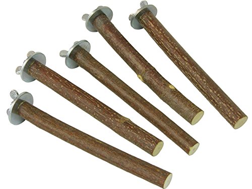 VogelKing 5 Sitzstangen für Vögel aus Naturholz 14 cm lang | Für Wellensittiche, Finken, Nymphensittiche, Papageien und Co. VogelKing 5 Sitzstangen für Vögel aus Naturholz 14 cm lang | Für Wellensittiche, Finken, Nymphensittiche, Papageien und Co. von VogelKing