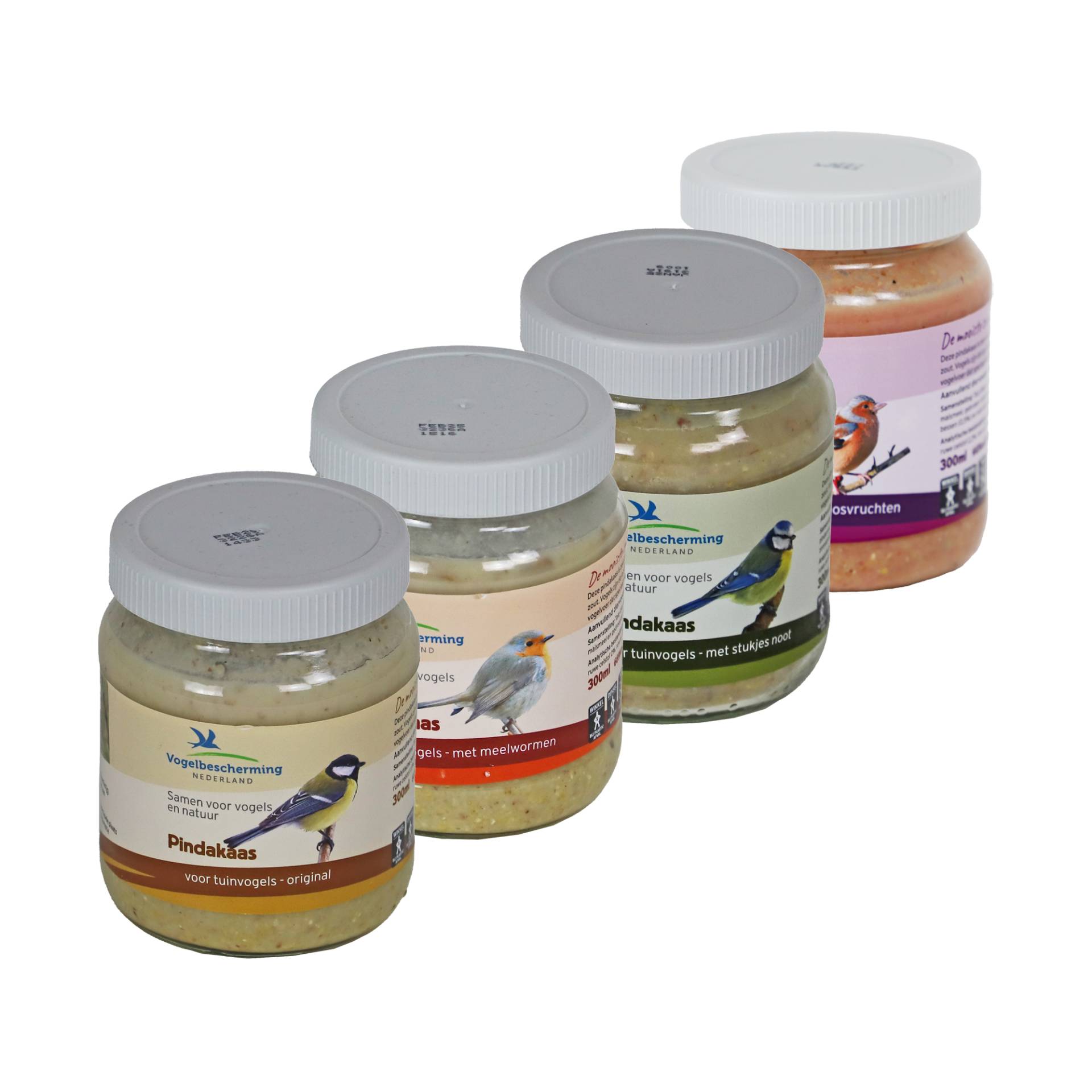 Vogelbescherming Vogel-Erdnussbutter - Mehlwürmer - 300 ml von Vogelbescherming