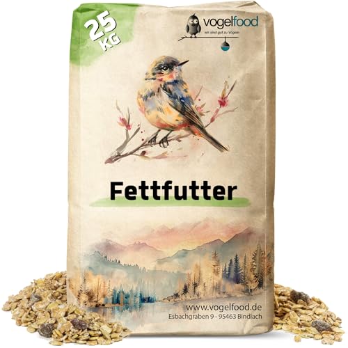 25 kg Fettfutter Vogelfutter für Vögel von Vogelfood wir sind gut zu Vögeln