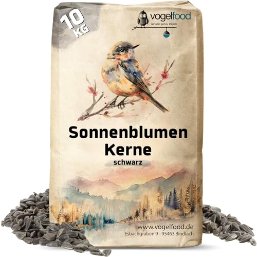 Vogelfood Sonnenblumenkerne schwarz 2x10 kg Vogelfutter Winterfutter von vogelfood wir sind gut zu Vögeln
