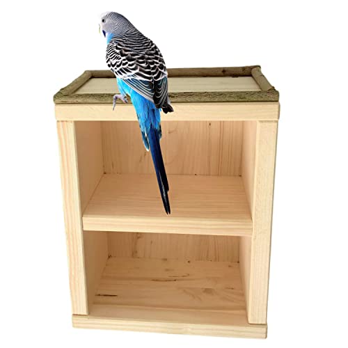 Vogelgaleria® 2 Stöckiges Vogelhäuschen und schöner Schlafplatz für Wellensittich, Nymphensittich Co. Reduziert Stress für Vögel | Vogelzubehör Vogelgaleria® 2 Stöckiges Vogelhäuschen und schöner Schlafplatz für Wellensittich, Nymphensittich Co. Reduziert Stress für Vögel | Vogelzubehör von Vogelgaleria